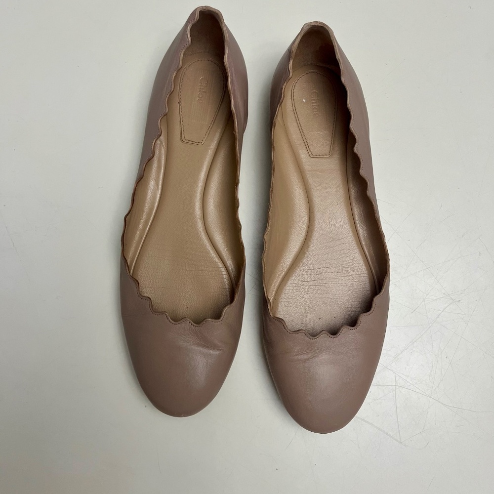 Chloe Lauren Scalloped Edge Ballet Flats - Picture 2 of 7
